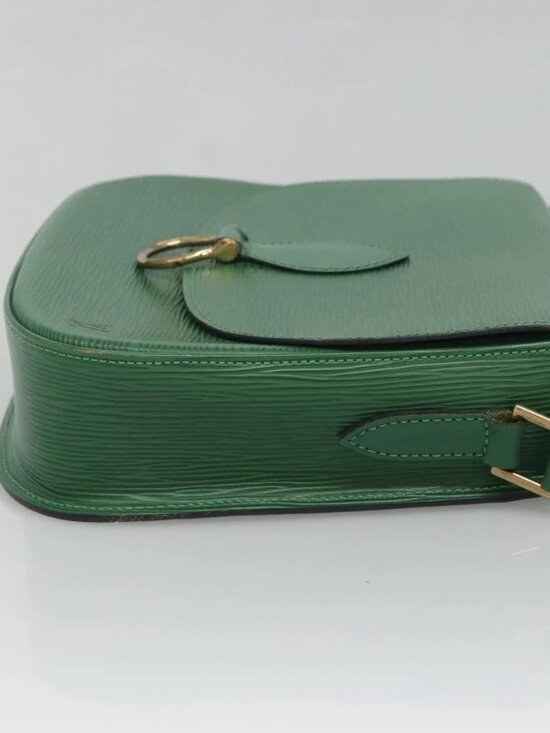 LOUIS VUITTON Epi Saint Cloud GM Shoulder Bag Green M52194 LV Auth 125398A - Picture 6 of 16